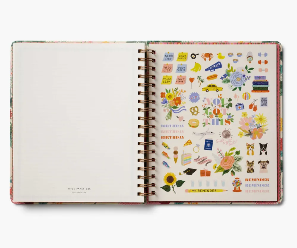 2025-2026 17-Month Academic Hardcover Spiral Planner|RIFLE PAPER Co. Fashion
