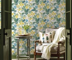 Amalfi Peel & Stick Wallpaper Sample|RIFLE PAPER Co. New