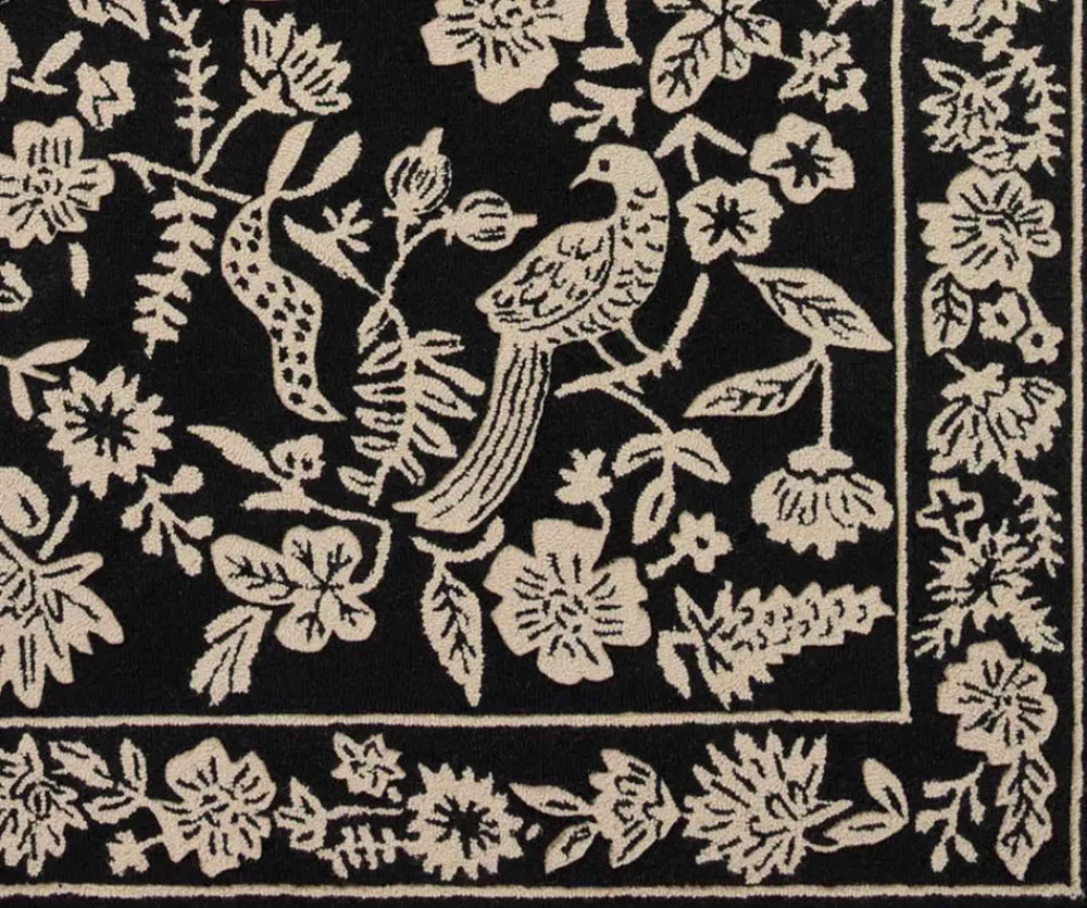 Arboretum Aviary Wool-Hooked Rug|RIFLE PAPER Co. Clearance