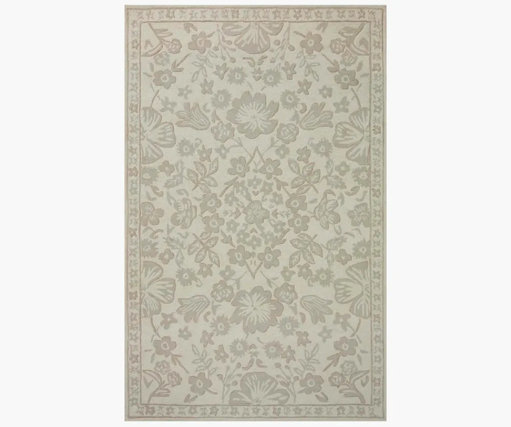 Arboretum Rose Garden Wool-Hooked Rug|RIFLE PAPER Co. New