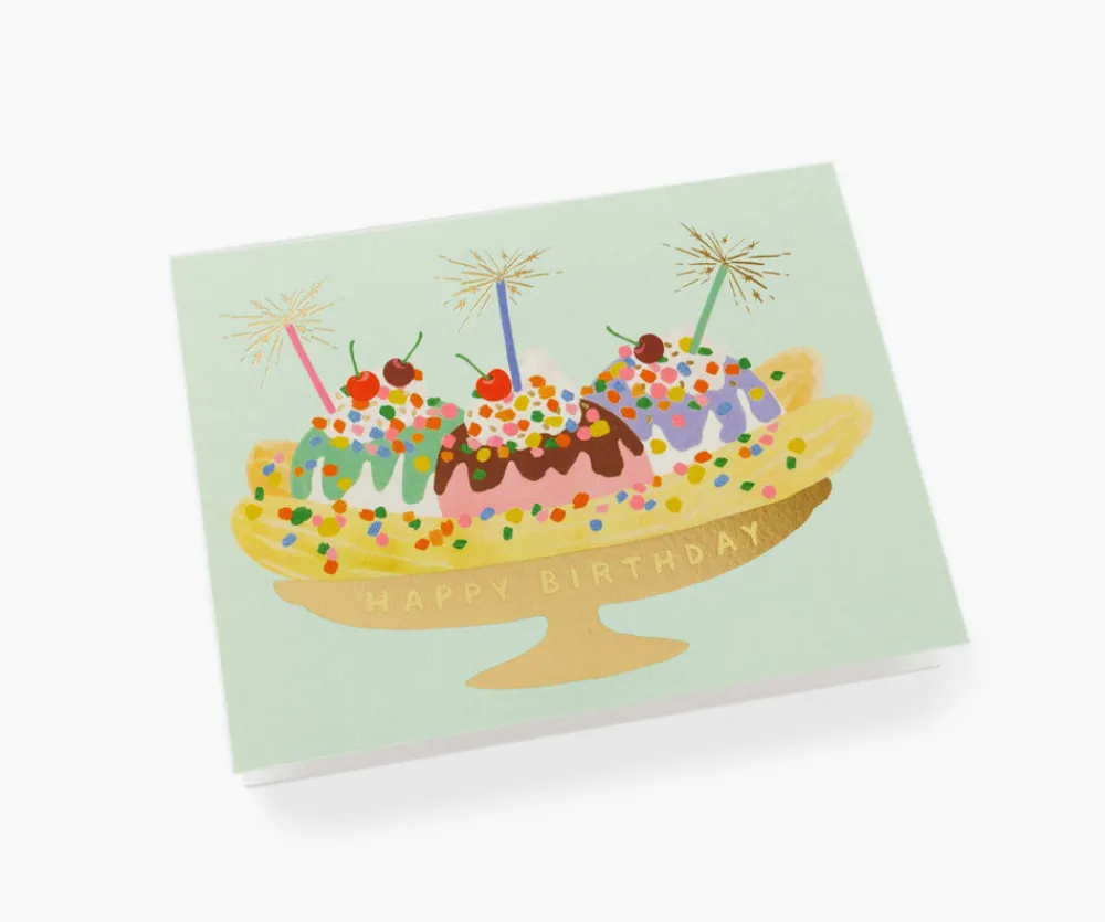 Banana Split Birthday Greeting Card|RIFLE PAPER Co. Sale