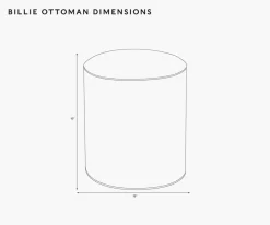 Billie Ottoman|RIFLE PAPER Co. Hot