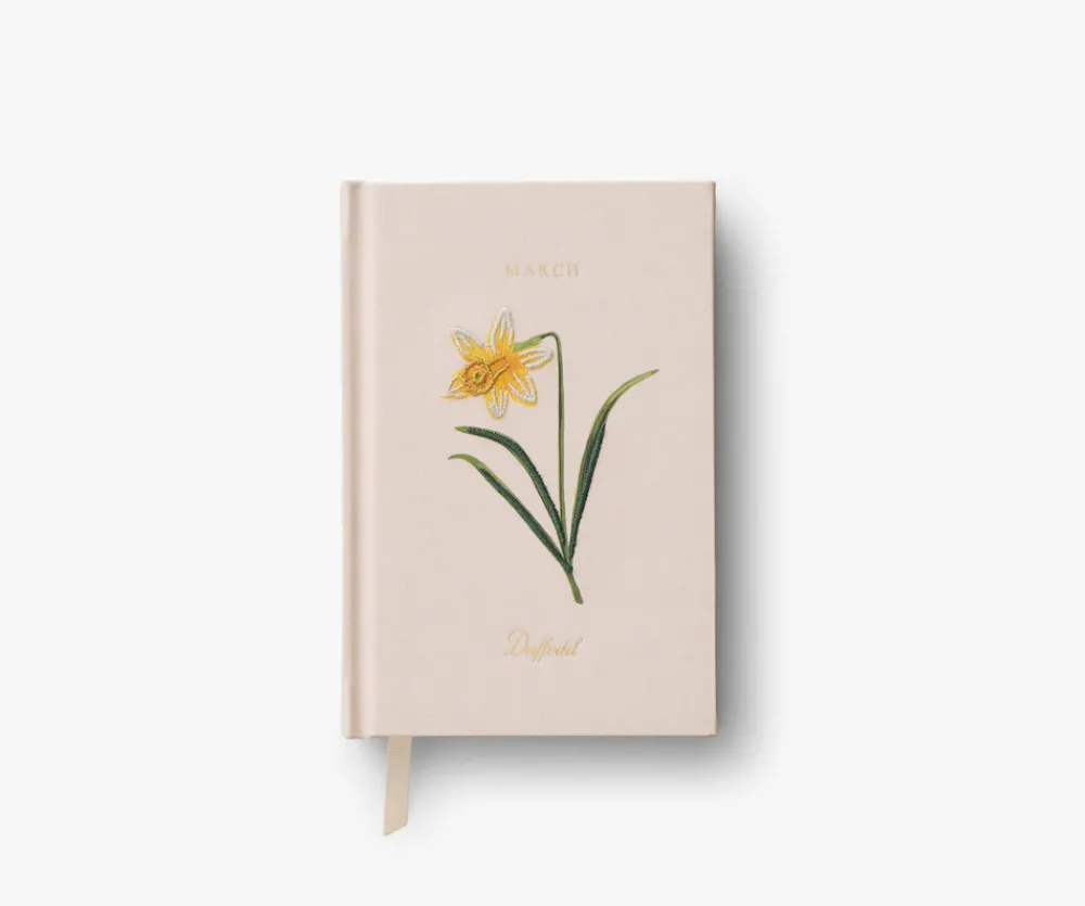 Birth Month Mini Embroidered Journal|RIFLE PAPER Co. Online