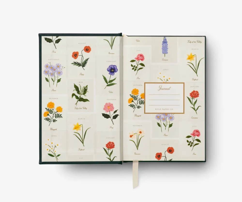 Birth Month Mini Embroidered Journal|RIFLE PAPER Co. Hot
