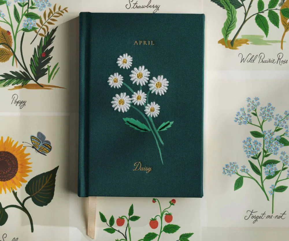 Birth Month Mini Embroidered Journal|RIFLE PAPER Co. Hot