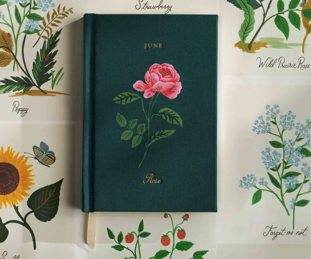 Birth Month Mini Embroidered Journal|RIFLE PAPER Co. Clearance