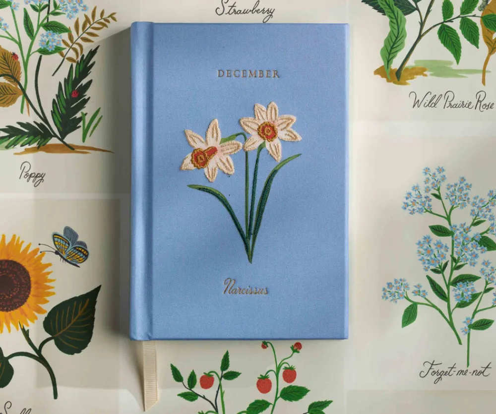 Birth Month Mini Embroidered Journal|RIFLE PAPER Co. Outlet