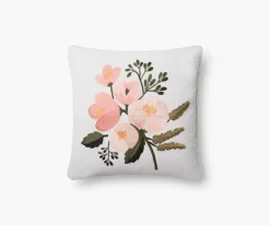 Botanical Embroidered Pillow|RIFLE PAPER Co. New
