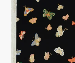 Butterfly House Canvas Metallic Fabric|RIFLE PAPER Co. Discount