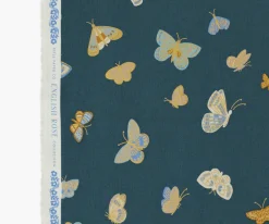 Butterfly House Canvas Metallic Fabric|RIFLE PAPER Co. Clearance