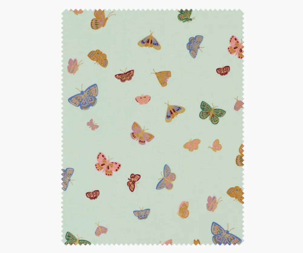 Butterfly House Cotton Metallic Fabric|RIFLE PAPER Co. Discount
