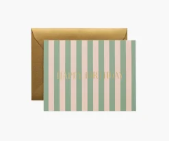 Cabana Stripe Birthday Card|RIFLE PAPER Co. Sale