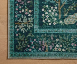 Canopy Peacock Forest Printed Rug|RIFLE PAPER Co. Sale