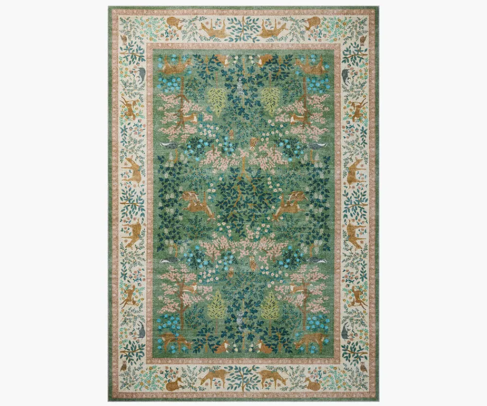 Canopy Woodland Printed Rug|RIFLE PAPER Co. Clearance