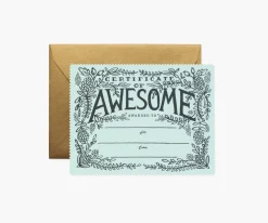 Certificate of Awesome|RIFLE PAPER Co. Outlet