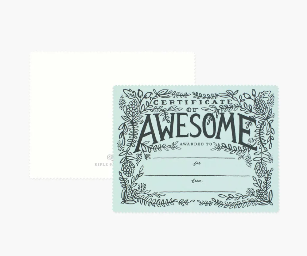 Certificate of Awesome|RIFLE PAPER Co. Outlet