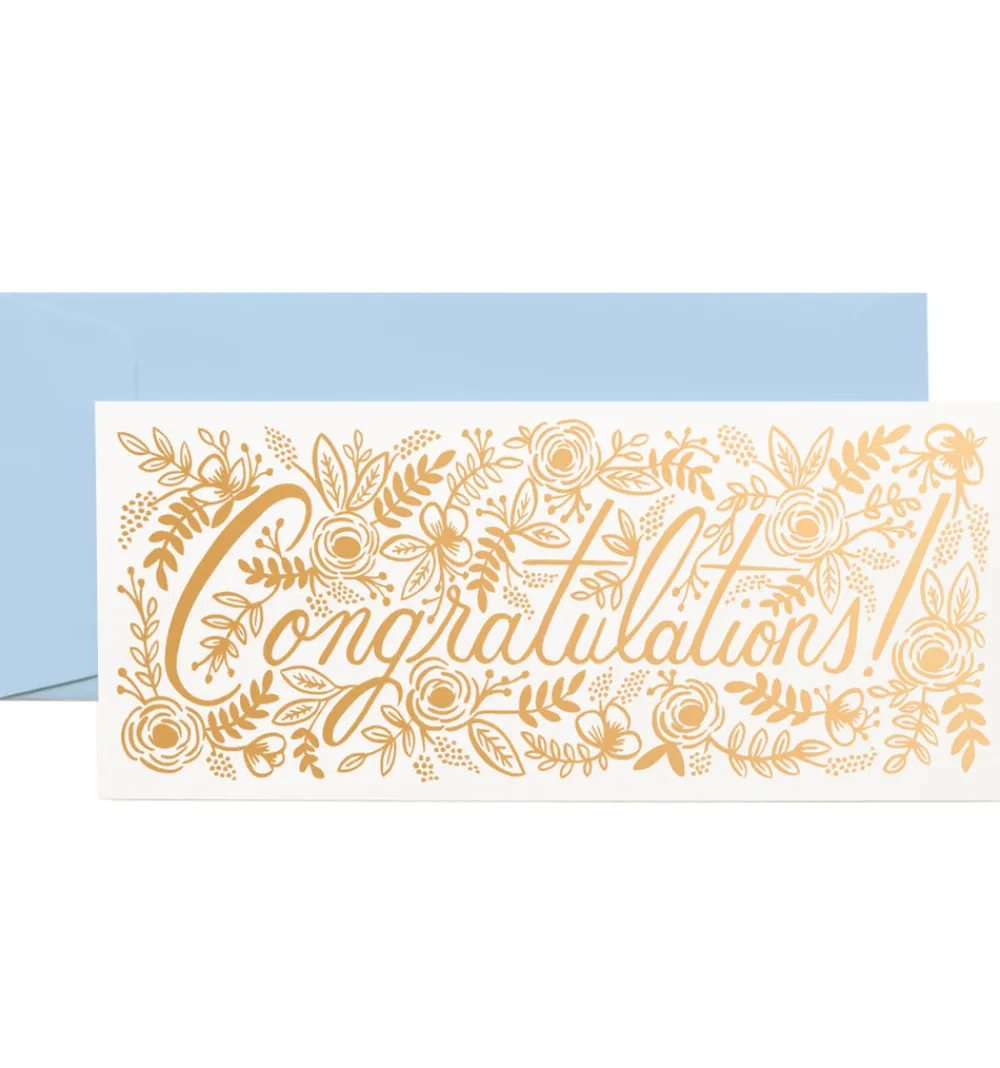 Champagne Floral Congrats|RIFLE PAPER Co. Outlet