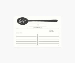 Charcoal Spoon Refill Recipe Cards|RIFLE PAPER Co. Sale