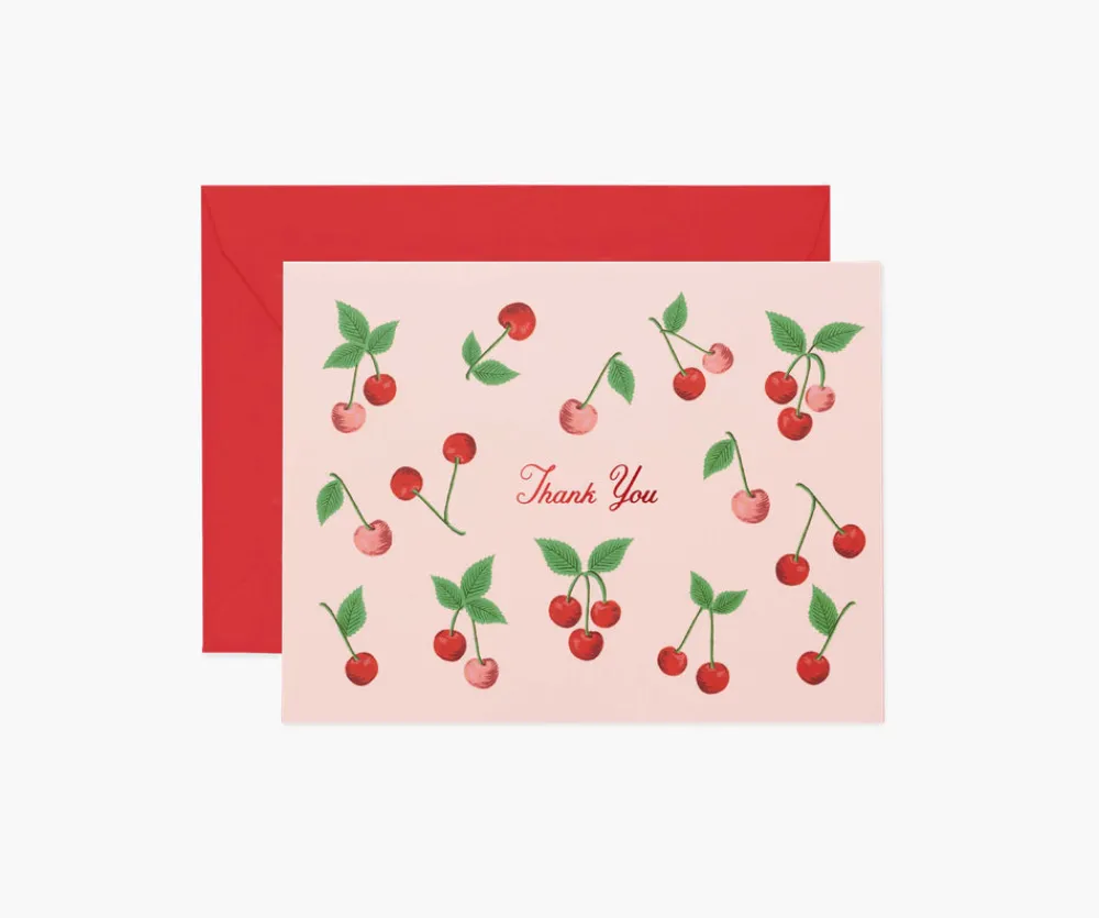 Cherries Thank You Card|RIFLE PAPER Co. Discount