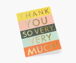Color Block Thank You|RIFLE PAPER Co. New