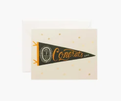 Congrats Pennant Greeting Card|RIFLE PAPER Co. New