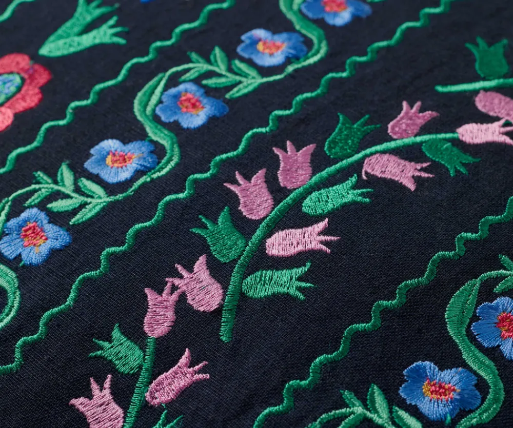 Delphine Embroidered Pillow|RIFLE PAPER Co. Hot