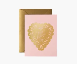 Doily Valentine Greeting Card|RIFLE PAPER Co. Online