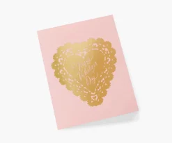 Doily Valentine Greeting Card|RIFLE PAPER Co. Online