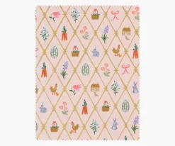 Easter Lattice Canvas Metallic Fabric|RIFLE PAPER Co. Hot
