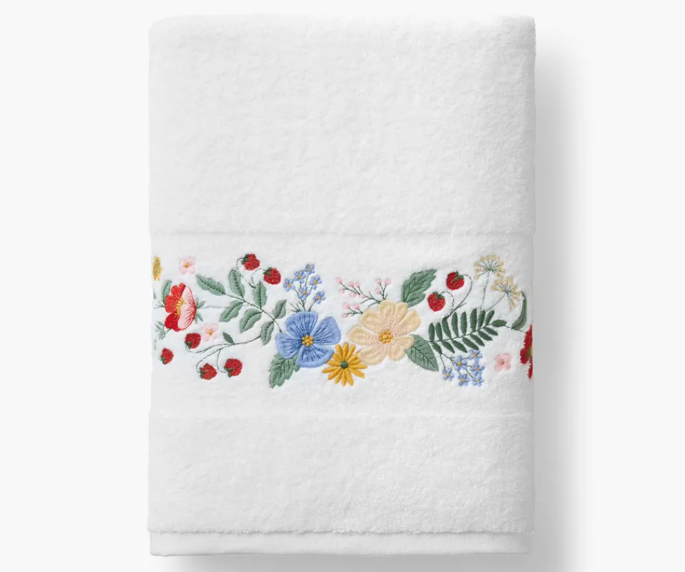 Embroidered Bath Towel|RIFLE PAPER Co. Sale