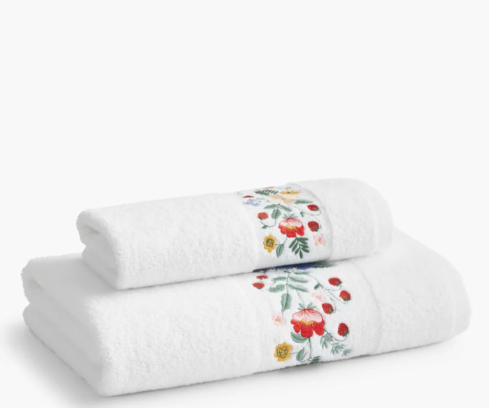 Embroidered Bath Towel|RIFLE PAPER Co. Sale