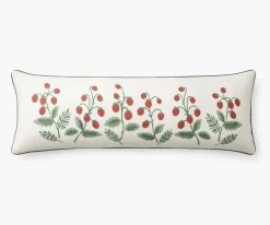 Embroidered Lumbar Pillow Cover|RIFLE PAPER Co. Hot