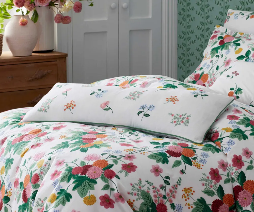 Embroidered Lumbar Pillow Cover|RIFLE PAPER Co. Online