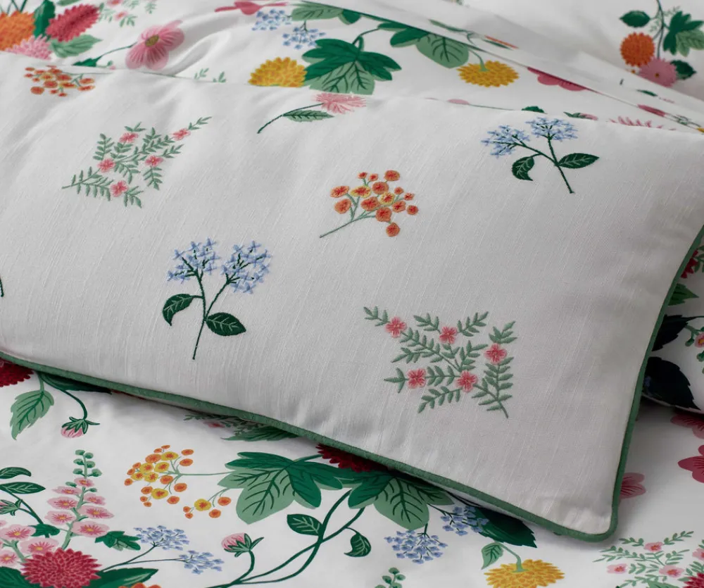 Embroidered Lumbar Pillow Cover|RIFLE PAPER Co. Online