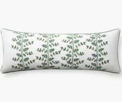 Embroidered Lumbar Pillow Cover|RIFLE PAPER Co. Hot
