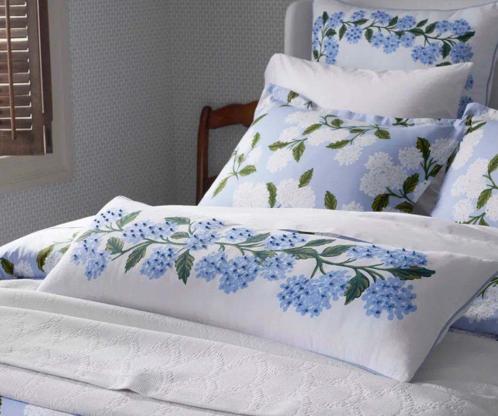 Embroidered Lumbar Pillow Cover|RIFLE PAPER Co. Sale
