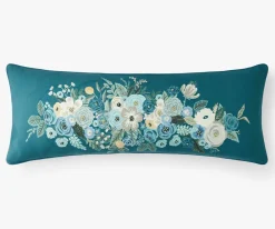 Embroidered Lumbar Pillow Cover|RIFLE PAPER Co. Online