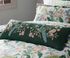 Embroidered Lumbar Pillow Cover|RIFLE PAPER Co. Sale