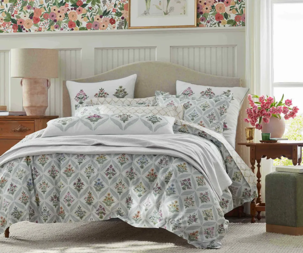 Embroidered Lumbar Pillow Cover|RIFLE PAPER Co. Discount