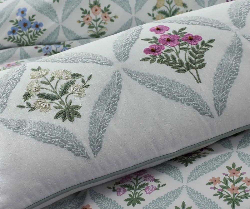 Embroidered Lumbar Pillow Cover|RIFLE PAPER Co. Discount