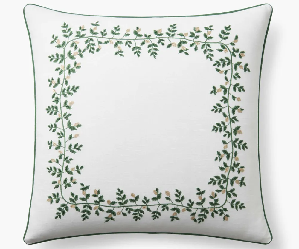 Embroidered Pillow Cover|RIFLE PAPER Co. Fashion