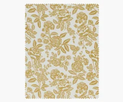 English Rose Cotton Metallic Fabric|RIFLE PAPER Co. Fashion