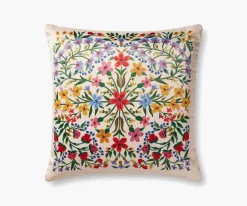 Floral Medallion Printed Pillow|RIFLE PAPER Co. Clearance