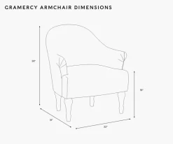 Gramercy Armchair|RIFLE PAPER Co. Clearance