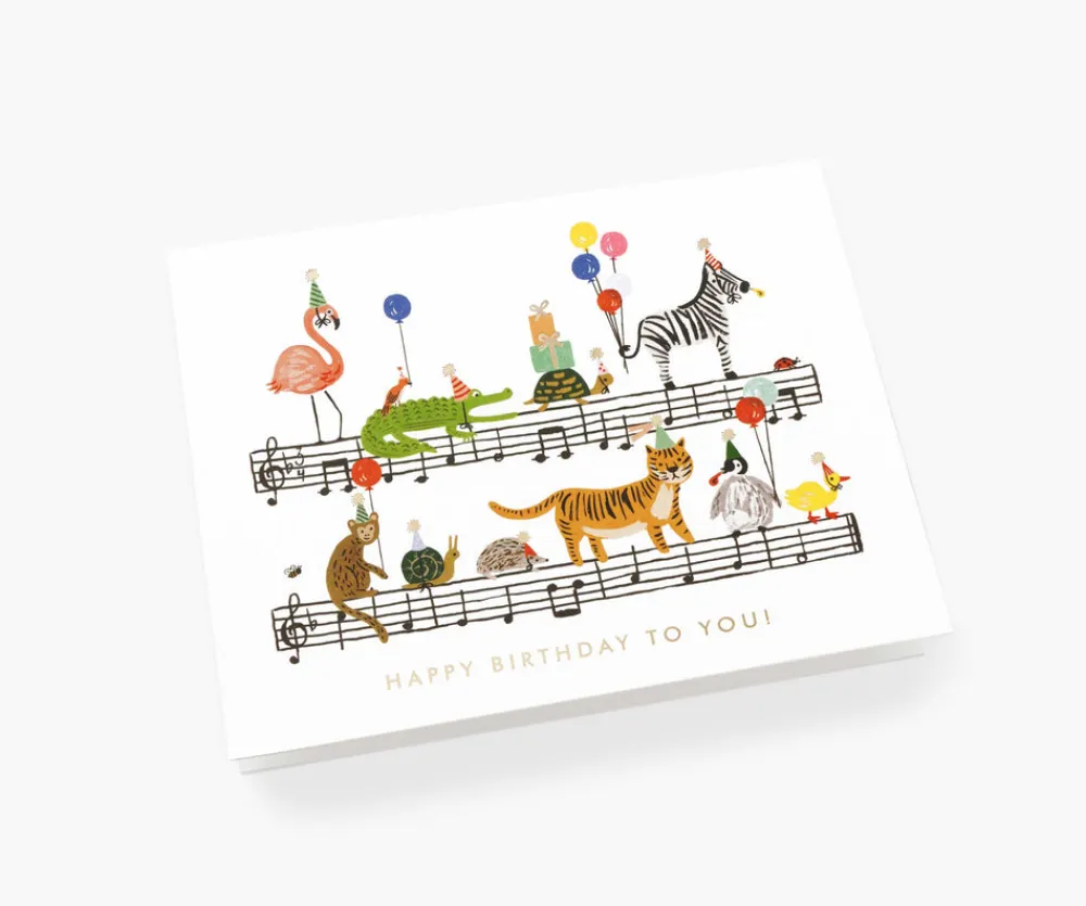 Happy Birthday Song Greeting Card|RIFLE PAPER Co. Clearance
