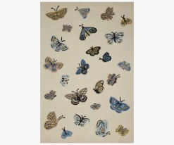 Highgrove Butterfly House Wool Hooked Rug|RIFLE PAPER Co. Best