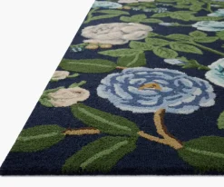 Highgrove Roses Wool Hooked Rug|RIFLE PAPER Co. Sale