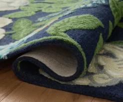 Highgrove Roses Wool Hooked Rug|RIFLE PAPER Co. Sale