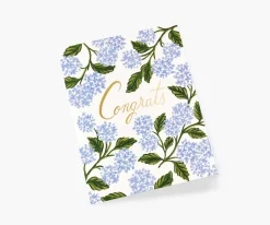 Hydrangea Congrats Greeting Card|RIFLE PAPER Co. Fashion