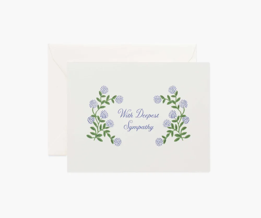 Hydrangea Sympathy Card|RIFLE PAPER Co. Online